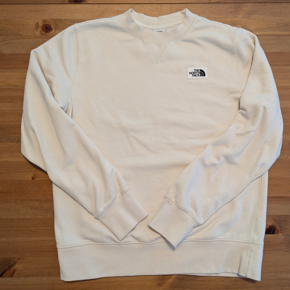 North Face White Crew Sweater Women's Medium